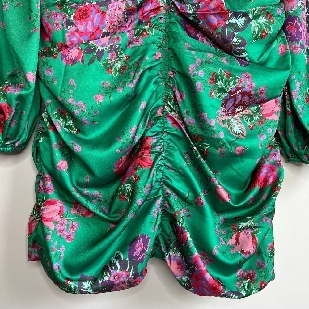 πFor Love & Lemons Wyatt Mini Dress in Kelly Green - Picture 14 of 16